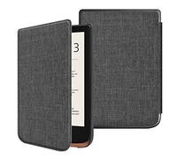 FINTIE Étui pour Liseuse Pocketbook Touch Lux 5/4, HD 3 et Basic Lux 2 | Coque Mince Housse avec Fermeture Magnétique et Veille/Réveil Automatique, Denim Charcoal