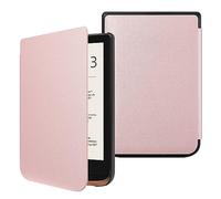 FINTIE Étui pour Liseuse Pocketbook Touch Lux 5/4, HD 3 et Basic Lux 2 | Coque Mince Housse avec Fermeture Magnétique et Veille/Réveil Automatique, Or Rose