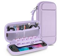 FINTIE Étui pour Nintendo Switch 2 (2025) - [Antichoc en EVA] Etui de Voyage, Housse de Transport avec Emplacements Cartes de Jeu et Poche Intérieure pour Accessoires, Lilas