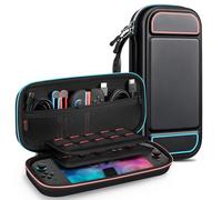 FINTIE Étui pour Nintendo Switch 2 (2025) - [Antichoc en EVA] Etui de Voyage, Housse de Transport avec Emplacements Cartes de Jeu et Poche Intérieure pour Accessoires, Lignes Colorées