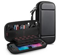 FINTIE Etui pour Nintendo Switch 2 (2025) - [Antichoc] Sacoche Voyage Portable Housse de Transport en EVA avec 20 Emplacements Cartes de Jeu et Poche Intérieure pour Accessoires, Noir