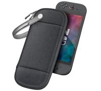 FINTIE Étui pour Nintendo Switch 2 (2025) - [Design Ultra-Fin] Coque Rigide avec 10 Emplacements pour Cartes de Jeu, Housse de Voyage avec Dragonne, Gris
