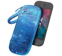 FINTIE Étui pour Nintendo Switch 2 (2025) - [Design Ultra-Fin] Coque Rigide avec 10 Emplacements pour Cartes de Jeu, Housse de Voyage avec Dragonne, Ciel Étoilé