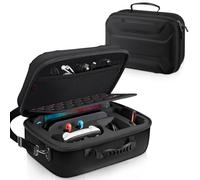 FINTIE Étui pour Nintendo Switch 2 (2025), [Tout-en-Un] Protection Intégrale Étui de Transport avec 23 Emplacements pour Cartes de Jeu, Coque pour Accessoires et Manette Pro, Noir