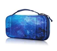FINTIE Etui pour Nintendo Switch Lite 2019 - Pochette Portable Etui Rigide en EVA Housse Fermeture Zippée, Sacoche Matériau Durable Anti-Choc, Ciel Étoilé