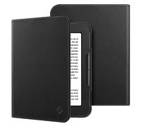 Fintie Étui pour Nook GlowLight 4, Slim Fit Premium Vegan Leather Folio Cover pour Barnes and Noble Nook GlowLight 4 6" eBook Reader, Noir
