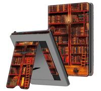 FINTIE Étui pour Pocketbook Verse Pro 6 Pouces et Verse (2023), Coque Liseuse avec Béquille, Housse de Protection avec Fente pour Carte et Dragonne, Bibliothèque