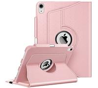 Fintie Étui Rotatif pour iPad (A16) 11e génération 11" (2025), iPad 10e génération 10,9" (2022) - avec Porte-Crayon intégré, Support de Protection Rotatif à 360 degrés, Or Rose