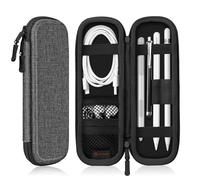 FINTIE Housse Compatible avec Apple Pencil Pro/Pencil (USB-C)/Pencil (2e/1re Génération) - Housse de Protection Sacoche de Stylet pour S Pen/Surface Pen, Gris Texturé