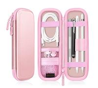 FINTIE Housse Compatible avec Apple Pencil Pro/Pencil (USB-C)/Pencil (2e/1re Génération) - Housse de Protection Sacoche de Stylet pour S Pen/Surface Pen, Or Rose