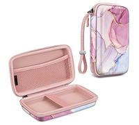 FINTIE Housse Compatible avec Kodak Mini 2 Retro/Step & Mini 2 HD/Smile | EVA Étui Rigide de Protection Transport Case avec Poche Intérieure/Sangle Amovible, Marbre Scintillant