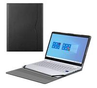 Fintie Housse Etui Pochette pour Samsung Galaxy Book Flex Alpha 13 NP730QCJ/Galaxy Book S/Galaxy Book Ion 13 NP930XCJ - Cuir PU Portefeuille Book Cover Compatible ASUS ZenBook 13 UX325JA, Noir