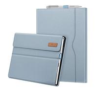 Fintie Housse pour Microsoft Surface Pro 7+/Surface Pro 7/Pro 6/Pro 5/Pro 4/Pro 3 - Coque Multi-Angle Ajustables Etui de Protection Fermeture Magnétique Cover avec Poche de Documents, Bleu Gelé