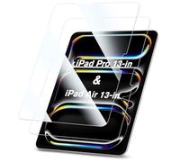 FINTIE Lot de 2 Verre Trempé pour iPad Pro 13 Pouces 2024 (M4) / iPad Air 13 Pouces 2024, Film de Protection Écran HD Clair Transparent, Dureté 9H, Anti-rayure et Anti-empreintes Digitales