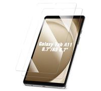 FINTIE Lot de 2 Verre Trempé pour Samsung Galaxy Tab A11/A9 8.7 Pouces (2025/2023) & Tab A7 Lite 2021, Protection Écran Haute Définition et Anti-rayure, HD Clair Transparent