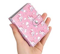 FINTIE Mini Album Photos pour Photo 2.28 x 3.43 Pouces (5.8 x 8.7 cm), 52 Photo, Album Photo pour Fujifilm Instax Mini Se/12/11/40/99/7+/LiPlay, Polaroid Hi-Print etc, Cheval Rose