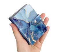 FINTIE Mini Album Photos pour Photo 2 x 3 Pouces (5.4 x 8.6 cm), 52 Photo, Album Photo pour Fujifilm Instax Mini Se/12/11/40/99/7+/LiPlay, Polaroid Hi-Print etc, Marbre Océan