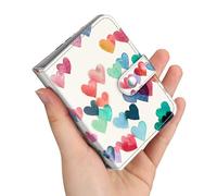 FINTIE Mini Album Photos pour Photo 2 x 3 Pouces (5.4 x 8.6 cm), 52 Photo, Album Photo pour Fujifilm Instax Mini Se/12/11/40/99/7+/LiPlay, Polaroid Hi-Print etc, Coeurs Pluie