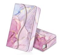 FINTIE Porte-Cartes de Visite, Porte Carte Homme/Femme, Titulaire de Carte de Crédit, Organisateur Porte-Cartes Universel avec Fermeture magnétique, Marbre Glorieux