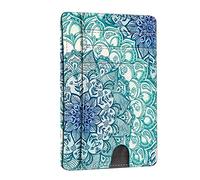 FINTIE Porte Cartes Ultra-Fin et Léger, 7 Emplacements, Porte-Cartes de Crédit avec Fenêtre d'identification, RFID Blocage, Portefeuille Minimaliste pour Femme/Homme, Émeraude