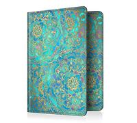 FINTIE Porte-Passeport Housse - Voyage Protecteur Portefeuille Pochette Etui de Protection pour Passeport, Carte d'embarquement, Carte d'identit, Jade