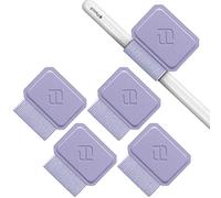 FINTIE Porte-Stylo Compatible avec Apple Pencil Pro/Pencil (USB-C)/Pencil (2e/1re Génération) - [4 Pièces] Pen Loop avec Ruban Adhésif Attaché aux Etuis Carnets Boucle de Stylo, Lilas