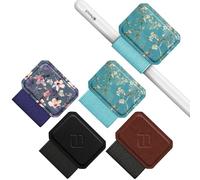 FINTIE Porte-Stylet Compatible avec Apple Pencil Pro/USB-C & 2e/1re Gén | 4 Pièces, Pen Loop avec Ruban Adhésif Attaché aux Etuis Carnets Boucle de Stylo, Multicolore