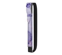 FINTIE Porte-Stylo Compatible avec Apple Pencil Pro/USB-C et Pencil (2e/1re Génération) - Coque de Protection avec Sangle Élastique Housse Stylet pour Étui d'iPad, Marbre Lilas