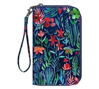 FINTIE Portefeuille de Voyage pour Famille 4-6, Blocage RFID, Pochette pour passeports, Cartes de Visite, Cartes de crédit, Cartes d'embarquement, Nuit de Jungle