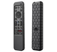 Fintie Protective Case for Sony RMF-TX920U RMF-TX910U RMF-TX900U RMF-TX810U RMF-TX800U Voice Remote Control 2025 2024 2023 2022, Honey Comb Lightweight Anti Slip Shockproof Silicone Cover, Black