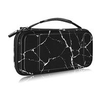 Fintie Sac de Transport Compatible avec Le modèle Nintendo Switch/Switch OLED - [Résistant aux Chocs] Étui de Rangement Rigide avec 10 Porte-Cartes de Jeu, Sac de Voyage pour Console et Accessoires,