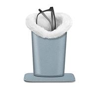 Fintie Support de lunettes doublé en peluche, étui à lunettes, organisateur de rangement anti-rayures pour bureau, table de nuit, bureau, Bleu (Frozen), 5.51*3.94*3.54