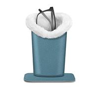 Fintie Support de lunettes doublé en peluche, étui à lunettes, organisateur de rangement anti-rayures pour bureau, table de nuit, bureau, bleu océan, taille unique
