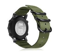 Fintie Suunto Core Bracelet de Montre, Premium en Nylon tissé NATO Sangle de Sport de Rechange W/Boucle en métal Compatible Suunto Core Smart Watch Vert Olive