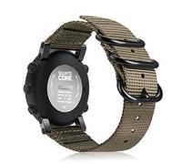 Fintie Suunto Core Bracelet de Montre, Premium en Nylon tissé NATO Sangle de Sport de Rechange W/Boucle en métal Compatible Suunto Core Smart Watch Beige Sable