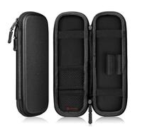 FINTIE Trousse École Rigide en EVA, Trousse à Crayon Résistante aux Chocs et Imperméable avec Compartiments pour Stylo et Accessoires, Noir