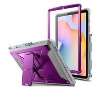 Fintie Tuatara Coque Antichoc pour Samsung Galaxy Tab S6 Lite 10,4" 2024/2022/2020, Coque Hybride Robuste avec béquille et Protection d'écran intégrée, Violet