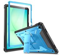 Fintie Tuatara Coque hybride robuste antichoc pour Samsung Galaxy Tab A11+ Plus 11" 2025/A9+ Plus 2023, béquille et protection d'écran intégrée, bleu
