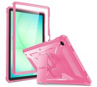 Fintie Tuatara Coque hybride robuste antichoc pour Samsung Galaxy Tab A11+ Plus 11" 2025/A9+ Plus 2023, béquille et protection d'écran intégrée, magenta