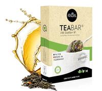 finum® TEABAR Lot de 100 filtres à thé M pour thé en vrac en papier, biodégradables, en papier, certifiés FSC, sacs filtrants pour tasses et théières