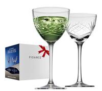 Fioance Ensemble de 2 Verres à Martini Nick and Nora | Élégants Verres à Cocktail Gravés | Parfait pour Dry Martini, Espresso Martini & Cadeaux