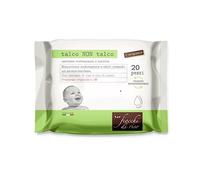 Fiocchi di Riso - Lingettes talc non talc - 20 pièces - transpiration et moustiques - éliminent la transpiration en créant un arôme barrière tout en respectant la transpiration de la peau.