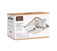 Fiocchi di Riso - Trousse de changement avec nœuds - Kit pour un changement de couche avec des nœuds - Lingettes d'eau non eau, pâte, nettoyant sous-vêtements, Mioderm - Idée cadeau