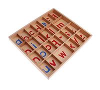 Fiocias 1 Pièce Alphabet Objets D'Apprentissage Lettres Mobiles Blocs Magnétiques En Bois Activité Langage Materiel Éducatif Fonction Écriture, Boîte en bois