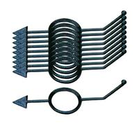 Fiocias 10 Pièces Aide Billard Piscine Accessoire Entraînement Guide Visée Précision Marqueur Position Boule en PP pour Améliorer la Précision Adapté aux, Noir