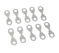 Fiocias 10 Pièces de Bande Conductrice Plate pour Autoradio, Compatible avec Les Systèmes Audio électriques DC12V et 24V, En Métal, 110A