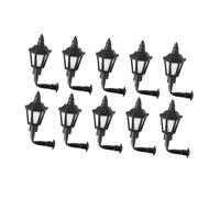 Fiocias 10 Pièces Lampes Murales Miniatures Éclairage Ambiance Maquette Ornement Décoratif Polyvalent Convient Décoration Photo Jardin Min, Échelle 1 87