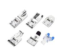 Fiocias 1s Pied-presseur Machine à Coudre Surjeteuse Accessoires Métal Multifonction Anti-enroulement Pièces Remplacement Fournitures Artisanat Convient pour, 6 Pièces