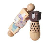 Fiocias 2 Jouets en Bois - Jeux éducatifs pour Développer La Motricité Fine et La Pensée Stratégique - Casse-têtes Manuels - Jeux en Bois, Ours