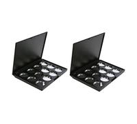 Fiocias 2 Pièces Boîte Fard à Paupières Vide Palette de Maquillage Vide Organiseur Compact Fonctionnel Pratique pour Gloss Transport Quotidien Ma, Type B